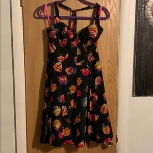Betsey Johnson - Retro Floral Print Halter Dress